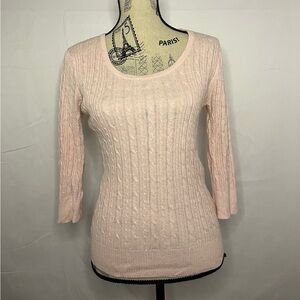 Pur Light Pink Scoop Neck Sweater